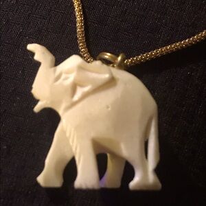 Vintage 1960’s Elephant Pendant on 18k gold filled chain.